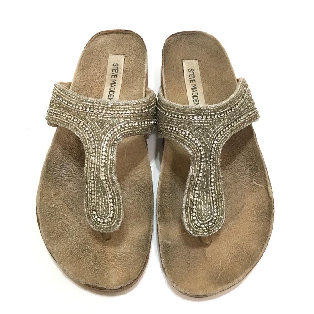 Steve Madden Radlee Sandals Beaded Women’s Size 6